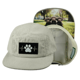 Dog Hat, 5 Panel Hat, Snapback, Corduroy, Sand, Mens Hat, Womens Hat, Main Picture