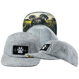 Dog Hat, 5 Panel Hat, Snapback, Light Gray Hemp, Mens Hat, Womens Hat, Main Picture