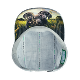 Dog Hat, 5 Panel Hat, Snapback, Light Gray Hemp, Mens Hat, Womens Hat, Underbill Picture