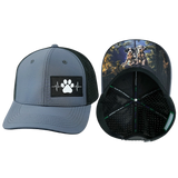 Dog Hat, Baseball Hat, Snapback Hat, Charcoal, Black, Mens Hat, Womens Hat, Main Picture