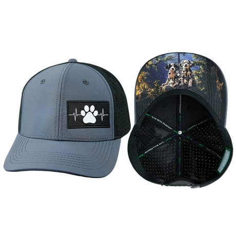 Dog Hat, Baseball Hat, Snapback Hat, Charcoal, Black, Mens Hat, Womens Hat, Main Picture