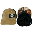 Dog Hat, Baseball Hat, Snapback Hat, Corduroy, Tan, Black, Mens Hat, Womens Hat, Main Picture