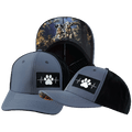 Dog Hat - Baseball Hat Fit - Charcoal / Black - Laser Mesh