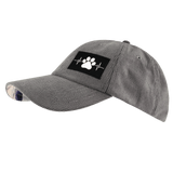 Dog Hat, Dad Hat, Snapback, Corduroy, Charcoal, Mens Hat, Womens Hat, Side Picture
