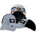 Dog Hat - Dad Hat - Heather Gray / Black - Soft Trucker Mesh