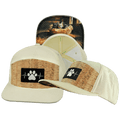 Dog Hat - Flat Bill - Corduroy - Cork - Cream - Fabric Back