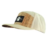Dog Hat, Flat Bill, Snapback Hat, Corduroy, Cork, Cream, Mens Hat, Womens Hat, Side Picture