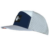 Dog Hat, Flat Bill, Snapback Hat, Gray, Navy, White, Mens Hat, Womens Hat, Side Picture