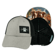 Dog Hat, Low Profile, Ponytail, Snapback Hat, Tan, Black, Mens Hat, Womens Hat, Main Picture