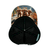 Dog Hat, Low Profile, Ponytail, Snapback Hat, Tan, Black, Mens Hat, Womens Hat, Underbill Picture