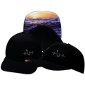 Fishing Hat - Baseball Hat Fit - Black - Laser Mesh