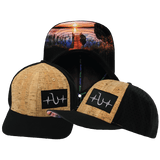 Fishing Hat, Baseball Hat, Snapback Hat, Cork, Black, Mens Hat, Womens Hat, Main Picture