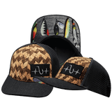 Fishing Hat, Baseball Hat, Snapback Hat, Cork, Charcoal Gray, Mens Hat, Womens Hat, Main Picture