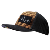 Fishing Hat, Baseball Hat, Snapback Hat, Cork, Charcoal Gray, Mens Hat, Womens Hat, Side Picture