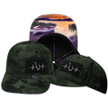 Fishing Hat - Baseball Hat Fit - Green Camo - Laser Mesh