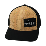 Fishing Hat, Baseball Hat, Snapback Hat, Cork, Black, Mens Hat, Womens Hat, Front Picture
