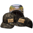 Fishing Hat, Baseball Hat, Snapback Hat, Tan Camo, Mens Hat, Womens Hat, Main Picture