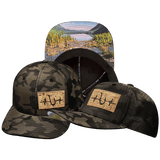 Fishing Hat, Baseball Hat, Snapback Hat, Tan Camo, Mens Hat, Womens Hat, Main Picture