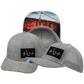 Fishing Hat - Baseball Hat Fit - Heather Gray / Gray - Trucker Mesh