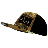 Fishing Hat, Baseball Hat, Snapback Hat, Maple Leaf Camo, Black, Mens Hat, Womens Hat, Side Picture