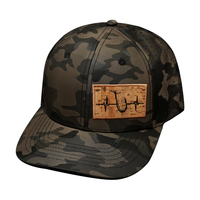 Fishing Hat, Baseball Hat, Snapback Hat, Tan Camo, Mens Hat, Womens Hat, Front Picture