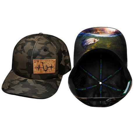 Fishing Hat, Baseball Hat, Snapback Hat, Tan Camo, Mens Hat, Womens Hat, Main Picture