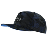 Fishing Hat, Flat Bill, Snapback Hat, Navy Camo, Mens Hat, Womens Hat, Side Picture