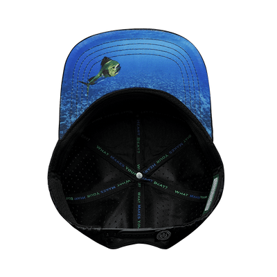 Fishing Hat, Flat Bill, Snapback Hat, Navy Camo, Mens Hat, Womens Hat, Underbill Picture