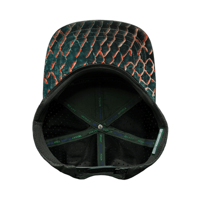 Fishing Hat, Flat Bill, Snapback Hat, Soft Teal Camo, Mens Hat, Womens Hat, Underbill Picture