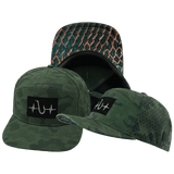 Fishing Hat, Flat Bill, Snapback Hat, Soft Teal Camo, Mens Hat, Womens Hat, Main Picture