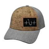 Fishing Hat, Low Profile, Snapback Hat, Cork, Heather Gray, Gray, Mens Hat, Womens Hat, Front Picture