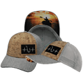 Fishing Hat - Low Profile - Cork - Heather Gray - Trucker Mesh
