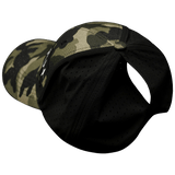 Fishing Hat, Low Profile, Ponytail, Snapback Hat, Light Camo, Black, Mens Hat, Womens Hat, Ponytail Hole Picture