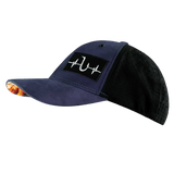 Fishing Hat, Low Profile, Ponytail, Snapback Hat, Soft Navy Camo, Black, Mens Hat, Womens Hat, Side Picture