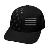 Flag Hat, Baseball Hat, Snapback Hat, Black  Mens Hat, Womens Hat, Front Picture
