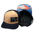 Florida Hat, Baseball Hat, Snapback Hat, Cork, Black, Mens Hat, Womens Hat, Main Picture