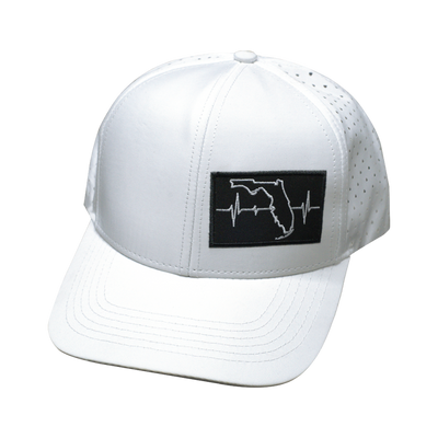 Florida Hat, Baseball Hat, Snapback Hat, White, Mens Hat, Womens Hat, Front Picture
