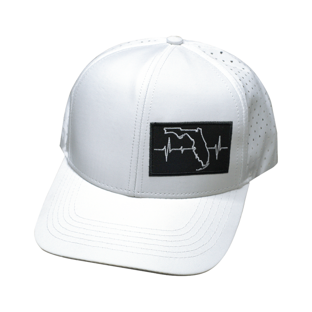 Florida Hat, Baseball Hat, Snapback Hat, White, Mens Hat, Womens Hat, Front Picture