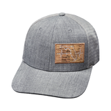 Florida Hat, Baseball Hat, Snapback Hat, Heather Gray, Gray, Mens Hat, Womens Hat, Front Picture