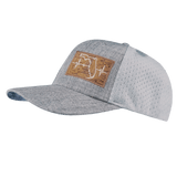 Florida Hat, Baseball Hat, Snapback Hat, Heather Gray, Gray, Mens Hat, Womens Hat, Side Picture