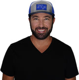 Florida Hat, Flat Bill, Snapback Hat, Black, Gray, White, Blue, Lightning Colors, Mens Hat, Womens Hat, Man In Hat Picture 
