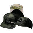 Florida Hat, Flat Bill, Snapback Hat, Green Camo, Black, Mens Hat, Womens Hat, Main Picture