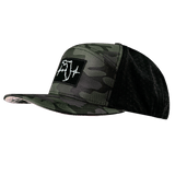Florida Hat, Flat Bill, Snapback Hat, Green Camo, Black, Mens Hat, Womens Hat, Side Picture