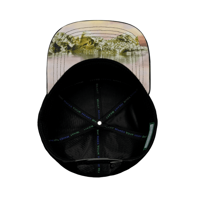 Florida Hat, Flat Bill, Snapback Hat, Green Camo, Black, Mens Hat, Womens Hat, Underbill Picture