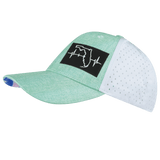 Florida Hat, Low Profile, Ponytail, Snapback Hat, Teal, White, Mens Hat, Womens Hat, Side Picture 