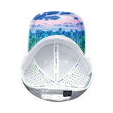 Florida Hat, Low Profile, Ponytail, Snapback Hat, Teal, White, Mens Hat, Womens Hat, Underbiill Picture 