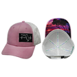 Florida Hat, Low Profile, Ponytail, Snapback Hat, Pink, White, Mens Hat, Womens Hat, Main Picture 