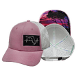 Florida Hat, Low Profile, Ponytail, Snapback Hat, Pink, White, Mens Hat, Womens Hat, Main Picture 