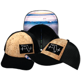 Florida Hat, Low Profile, Snapback Hat, Cork, Black, White, Mens Hat, Womens Hat, Main Picture 
