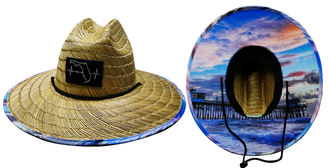 Florida Straw, Sun Hat, Pier, Mens Straw Hat, Womens Straw Hat, Main Picture